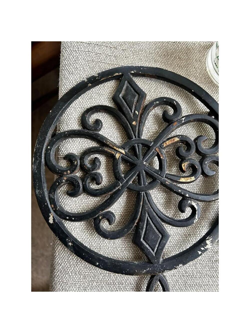 Vintage Cast Iron Trivet plant stand